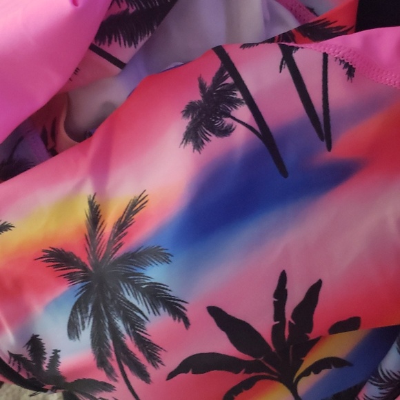 HOLIPICK PLUS SIZE High Waisted 2 Piece Tankini Swimsuit - Picture 7 of 8